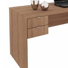 Escrivaninha Mesa Escritório 163cm 2 Gavetas Me4122 Amendoa