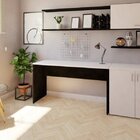 Escrivaninha Mesa Escritório 170cmx47cm 25mm Preto/branca