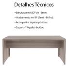 Escrivaninha Mesa Escritorio 180 Cm Me4185 Tecno Mobili