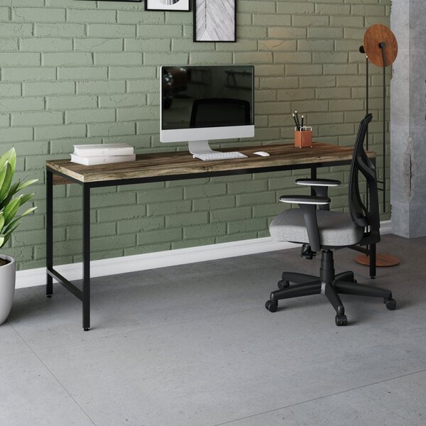 Escrivaninha Mesa Escritório 180cm Estilo Industrial Diretor