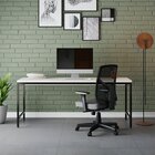 Escrivaninha Mesa Escritório 180cm Estilo Industrial Diretor