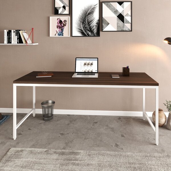 Escrivaninha Mesa Escritório 180cm Estilo Industrial Diretor