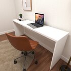 Escrivaninha Mesa Escritório 180cmx42cm 180cm Branca Branca