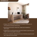 Escrivaninha Mesa Escritório 180cmx60cm 25mm Branca