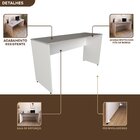 Escrivaninha Mesa Escritório 180cmx60cm 25mm Branca/cinza Cri