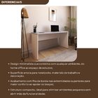 Escrivaninha Mesa Escritório 180cmx60cm 25mm Branca/cinza Cri