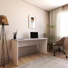Escrivaninha Mesa Escritório 180cmx60cm 25mm Branca/cinza Cri
