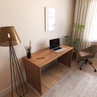 Escrivaninha Mesa Escritório 180cmx60cm 25mm Carvalho Mel