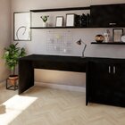 Escrivaninha Mesa Escritório 180cmx70cm 25mm Preto