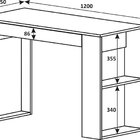 Escrivaninha Mesa Escritório 1 Gaveta 120cm Industrial Montan
