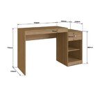 Escrivaninha Mesa Escritório 1 Gaveta 126cm Lorenza Madeirado