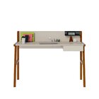 Escrivaninha Mesa Escritório 1 Gaveta 127cm Com Passa Fio Job