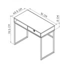 Escrivaninha Mesa Escritório 1 Gaveta 1 Nicho 91cm Industrial