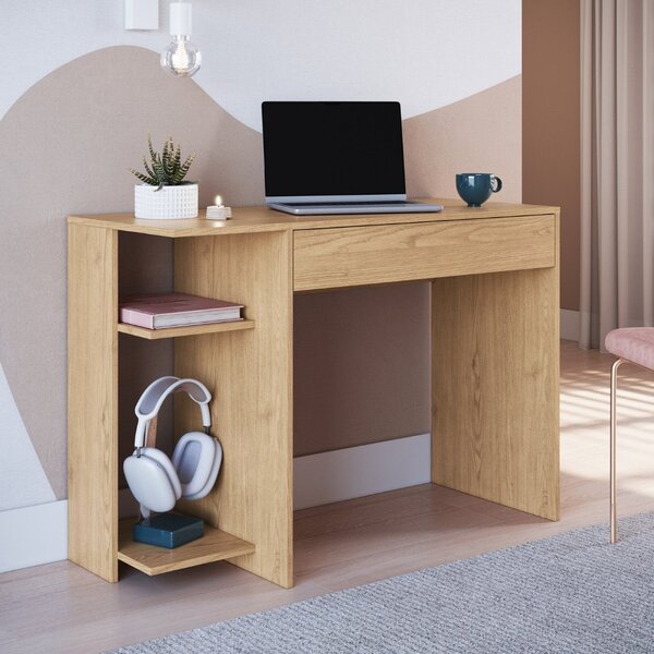 Escrivaninha Mesa Escritório 1 Gaveta Complemento Angelin