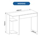 Escrivaninha Mesa Escritório 1 Gaveta Complemento Niquel