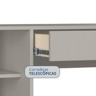Escrivaninha Mesa Escritório 1 Gaveta Complemento Niquel