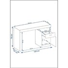 Escrivaninha Mesa Escritório 1 Porta 1 Gaveta 120cm Melissa C