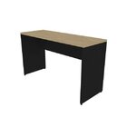 Escrivaninha Mesa Escritório 250cmx47cm 180cm Preto E Carvalh