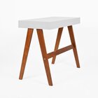 Escrivaninha Mesa Escritório 2 Gavetas 100% Mdf Iza Espresso