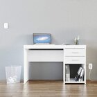 Escrivaninha Mesa Escritório 2 Gavetas 120cm Com Gaveteiro 3