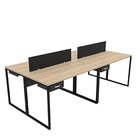 Escrivaninha Mesa Escritório 2 Gavetas 4 Lugares 240cm Indust