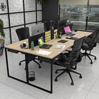 Escrivaninha Mesa Escritório 2 Gavetas 4 Lugares 240cm Indust