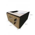 Escrivaninha Mesa Escritório 2 Gavetas Com Prateleira Suspens