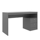 Escrivaninha Mesa Escritório 2 Gavetas Funzionale 1350 Titânio