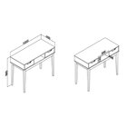 Escrivaninha Mesa Escritório 2 Gavetas Mel/avelã