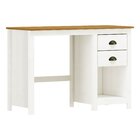 Escrivaninha Mesa Escritório 2 Gavetas Topázio 100% Madeira M