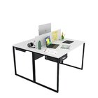 Escrivaninha Mesa Escritório 2 Lugares Com Gavetas Industrial