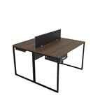 Escrivaninha Mesa Escritório 2 Lugares Com Gavetas Industrial