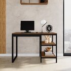 Escrivaninha Mesa Escritório 2 Prateleiras 130cm Slim Espress