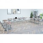 Escrivaninha Mesa Escritório 60x45 Cinza Grafite / Nogal