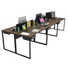 Escrivaninha Mesa Escritório 6 360cm Lugares Nogal / Preto