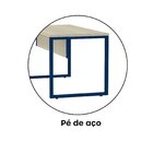 Escrivaninha Mesa Escritório 73,5cm X 150cm Castanheira/azul