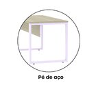 Escrivaninha Mesa Escritório 73,5cm X 150cm Castanheira/lilas