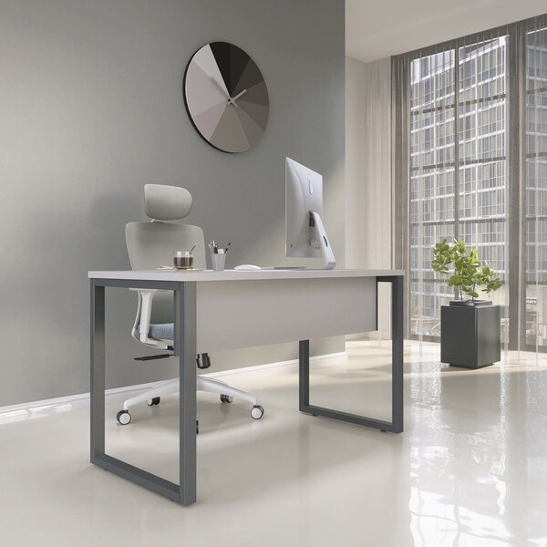 Escrivaninha Mesa Escritório 73,5cm X 150cm Cinza/grafito