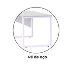 Escrivaninha Mesa Escritório 73,5cm X 150cm Cinza/lilas