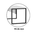 Escrivaninha Mesa Escritório 73,5cm X 150cm Cinza/preto