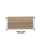 Escrivaninha Mesa Escritório 73,5cm X 150cm Noce Naturalle/li