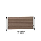 Escrivaninha Mesa Escritório 73,5cm X 150cm Walnut/branco