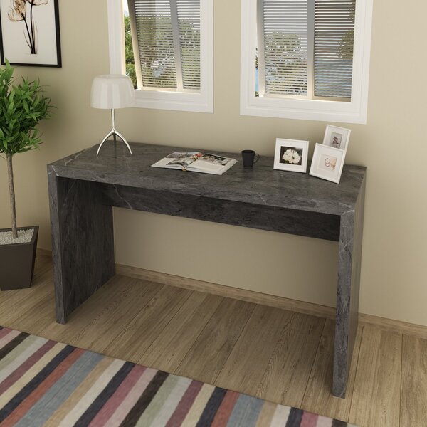 Escrivaninha Mesa Escritório 74,5x127cm Me4135 Mármore Lunar