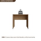 Escrivaninha Mesa Escritório 80cmx47cm 80cm Carvalho Mel Carv