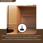 Escrivaninha Mesa Escritório 80cmx47cm 80cm Carvalho Mel Carv