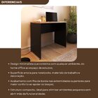 Escrivaninha Mesa Escritório 80cmx47cm 80cm Preto E Carvalho