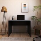 Escrivaninha Mesa Escritório 80cmx60cm 25mm Preto/cinza Crist