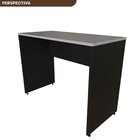 Escrivaninha Mesa Escritório 80cmx60cm 25mm Preto/cinza Crist