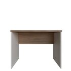 Escrivaninha Mesa Escritório 80cmx60cm 80cm Branco E Carvalho