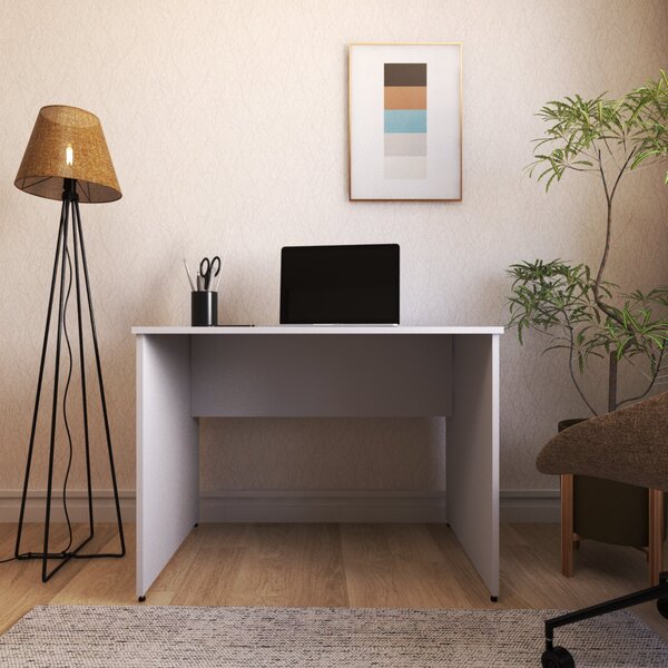 Escrivaninha Mesa Escritório 80cmx60cm 80cm Cinza Cristal Cin